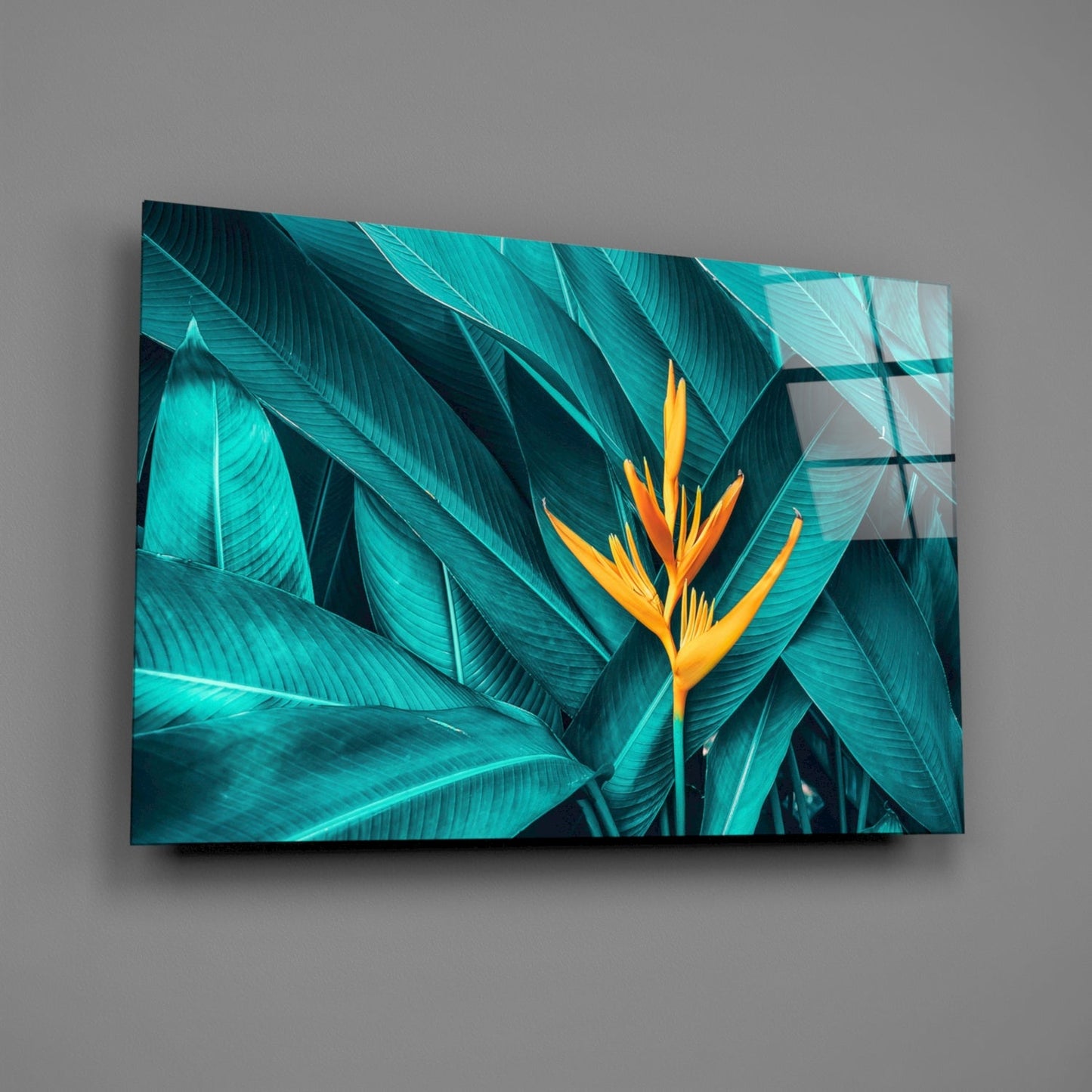 Tropical Leaf 3 Glass Wall Art