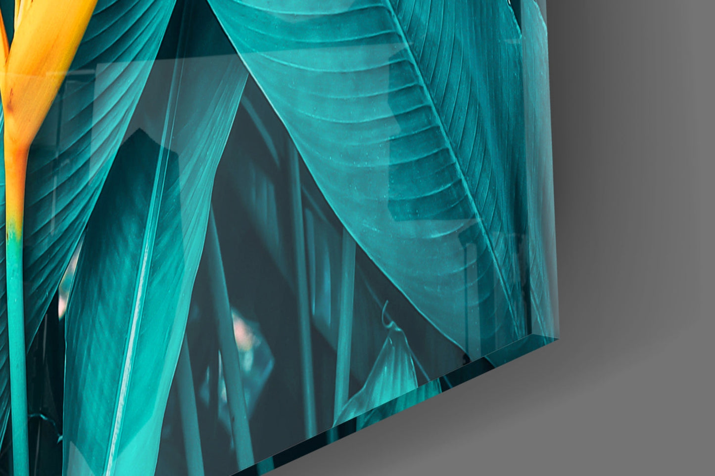 Tropical Leaf 3 Glass Wall Art
