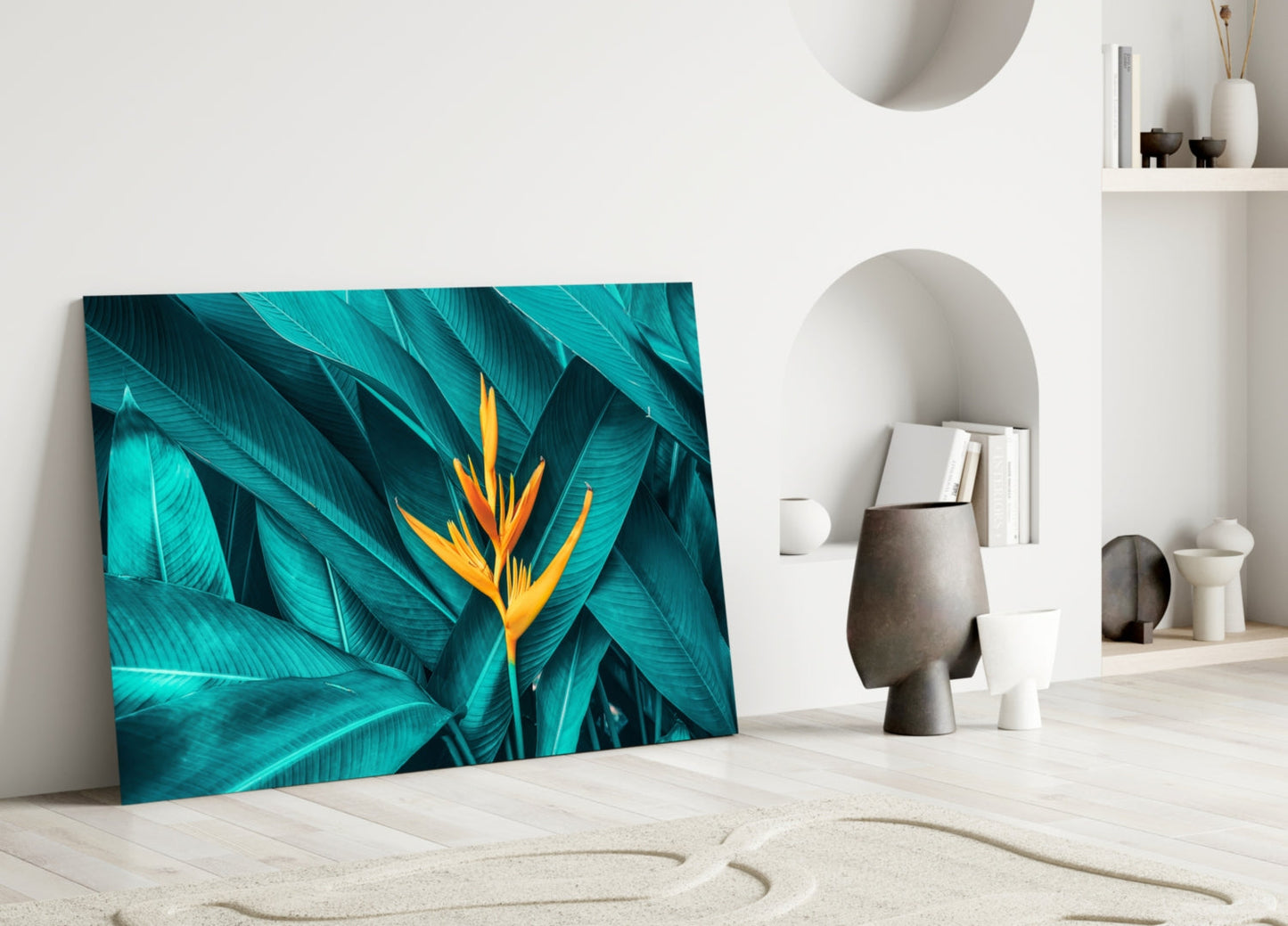Tropical Leaf 3 Glass Wall Art