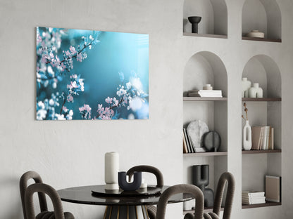 Spring Flowers Glass Wall Art