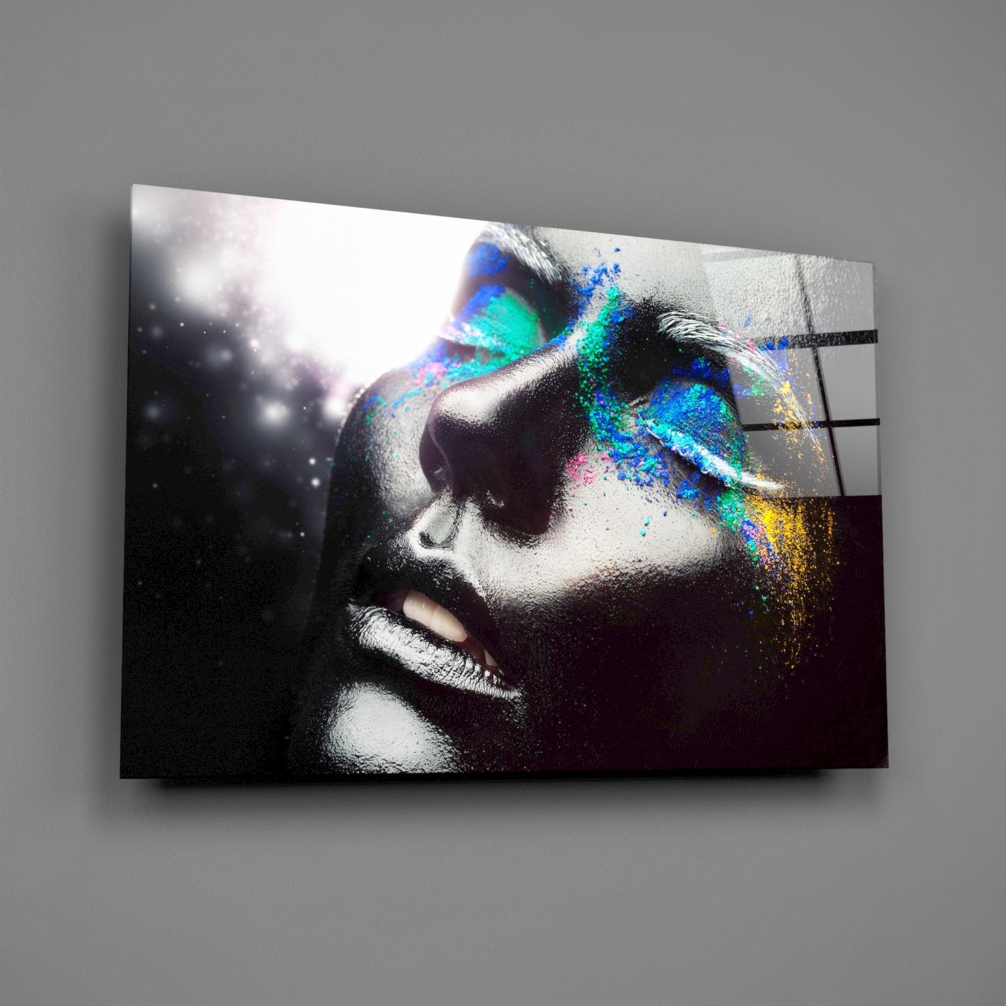 Cosmic Constellation Portrait Glass Wall Art