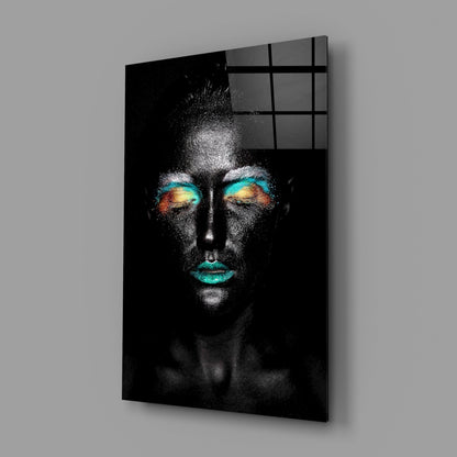 Cosmic Beauty Woman Glass Wall Art
