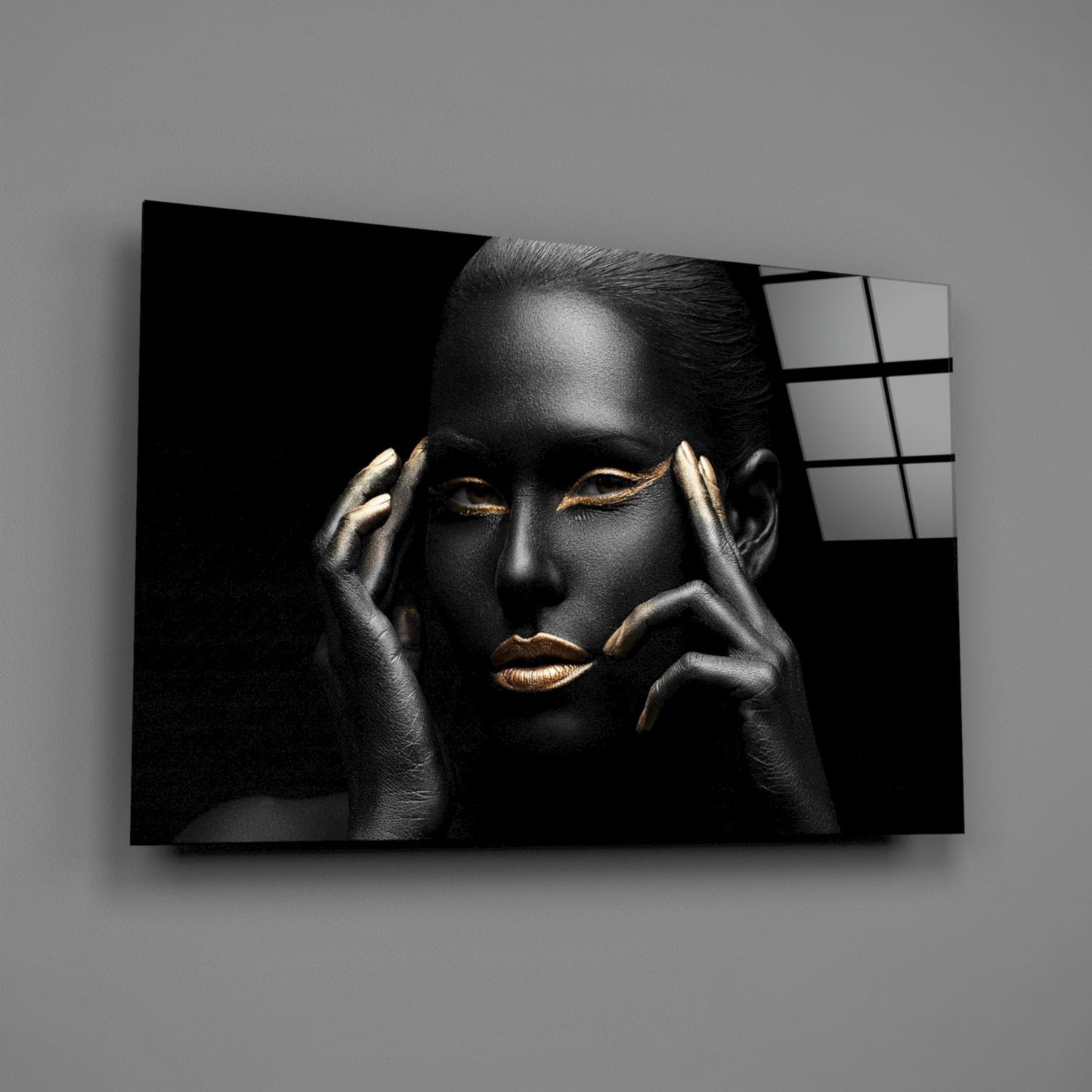 Woman In Gold Glass Wall Art
