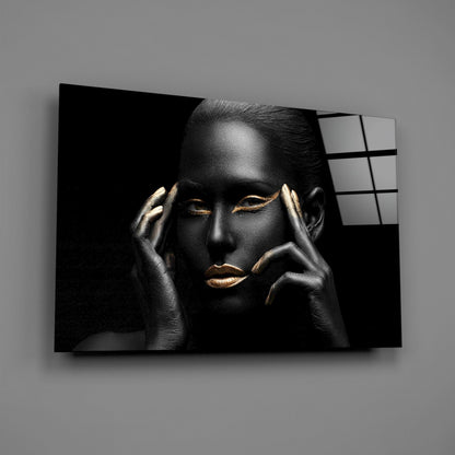 Woman In Gold Glass Wall Art