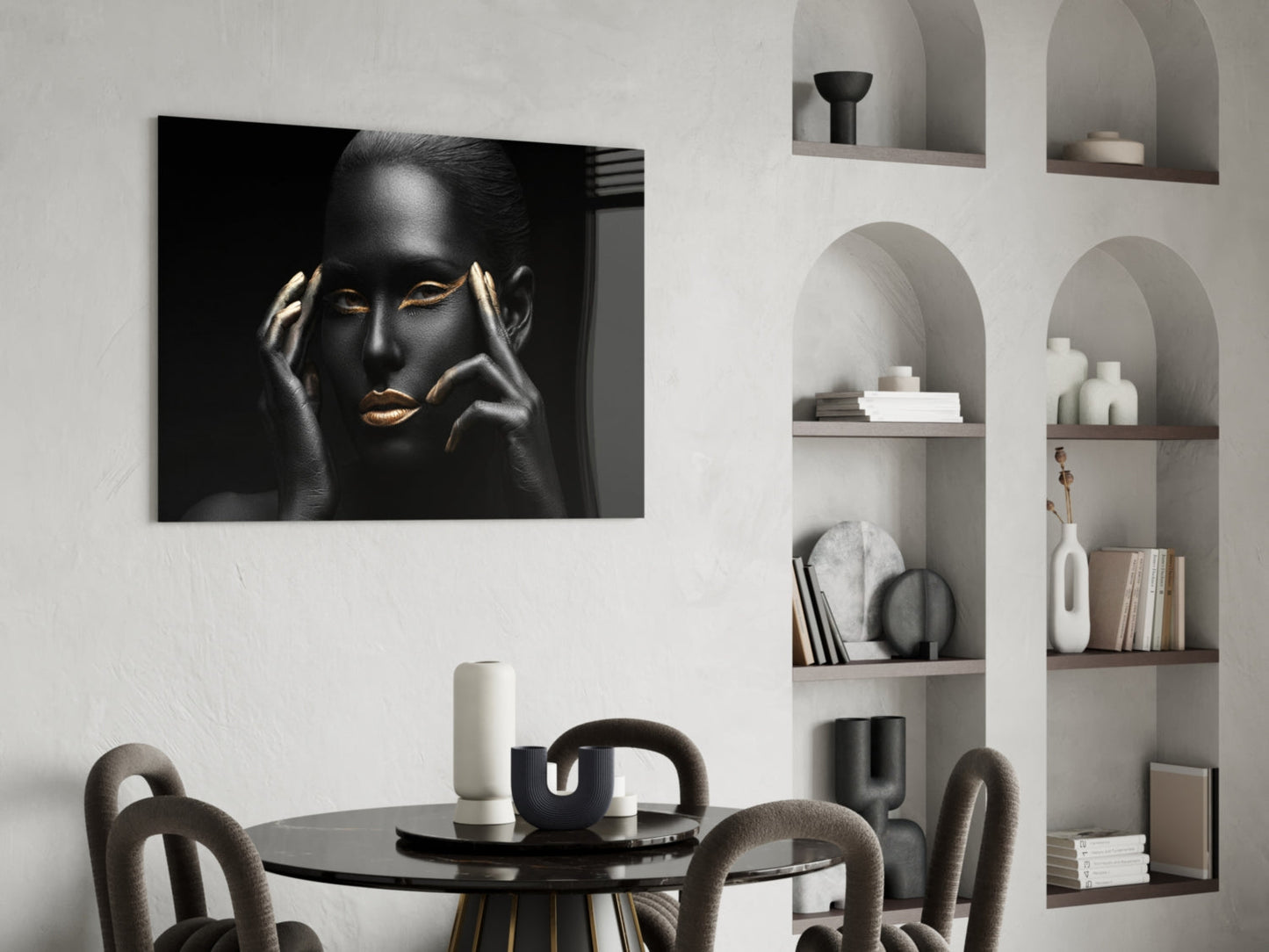 Woman In Gold Glass Wall Art