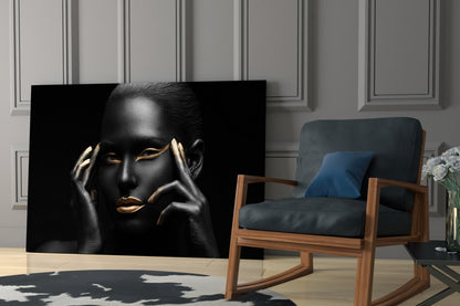 Woman In Gold Glass Wall Art