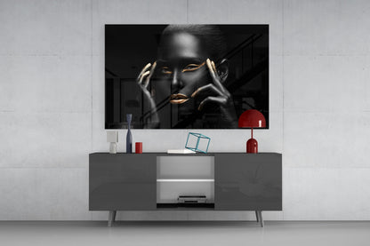 Woman In Gold Glass Wall Art