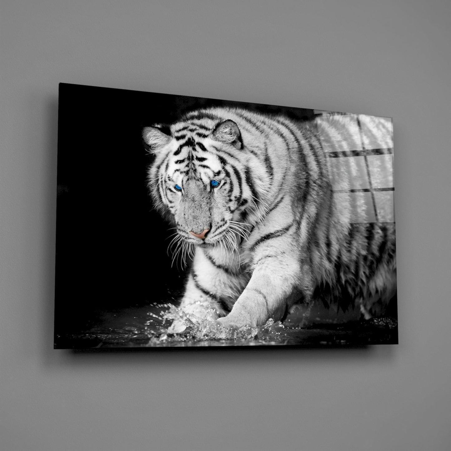 Tiger Of The Bengal Glass Wall Art