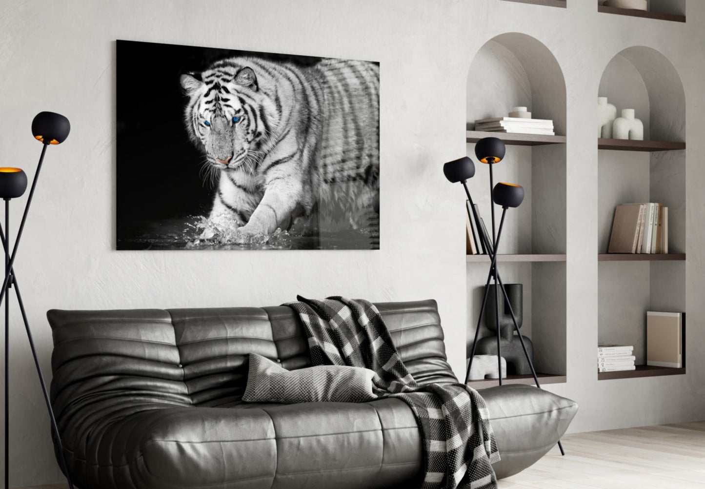 Tiger Of The Bengal Glass Wall Art