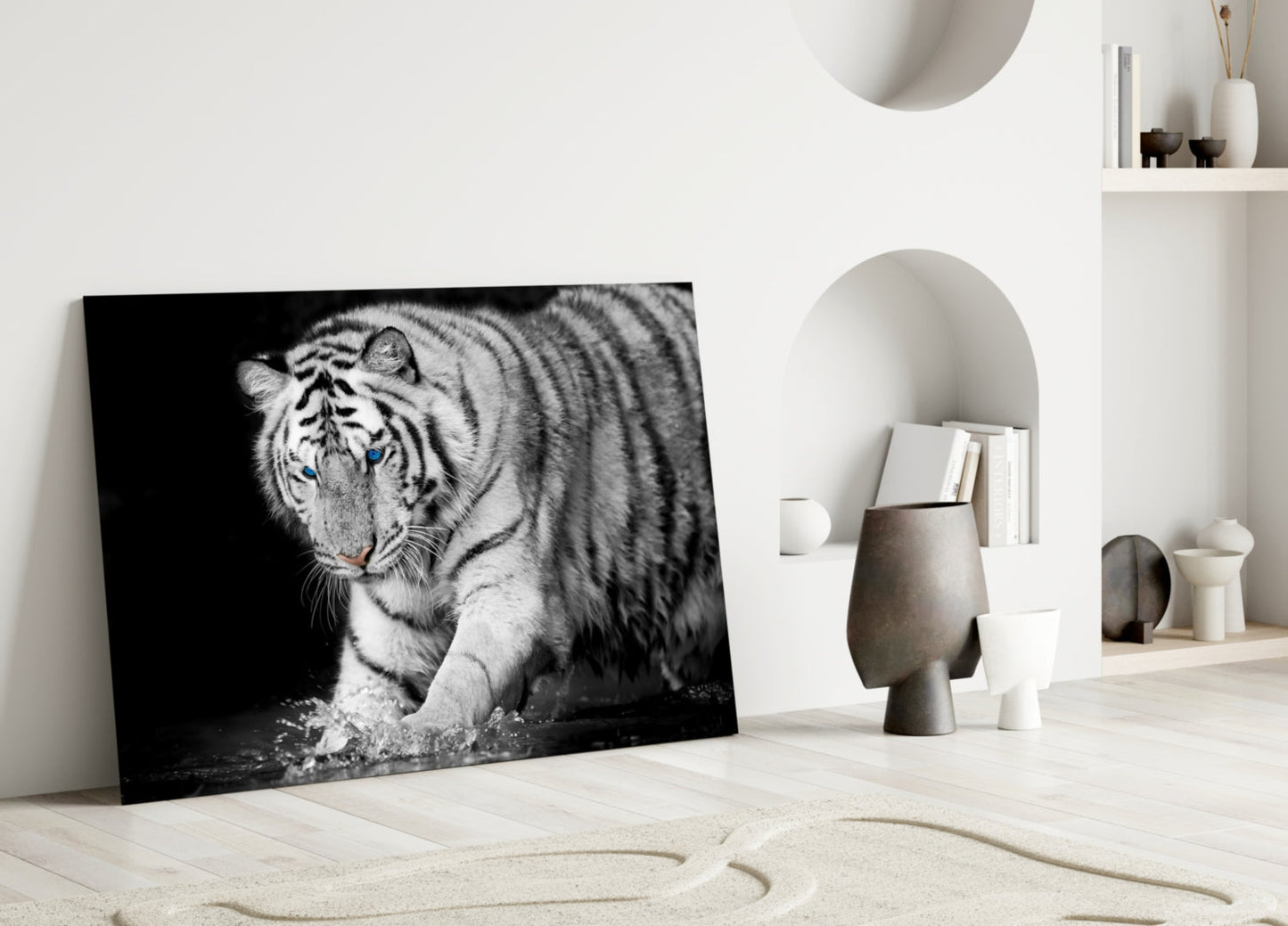 Tiger Of The Bengal Glass Wall Art