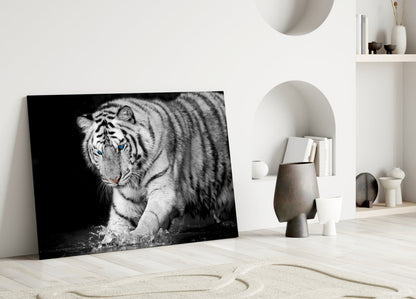 Tiger Of The Bengal Glass Wall Art