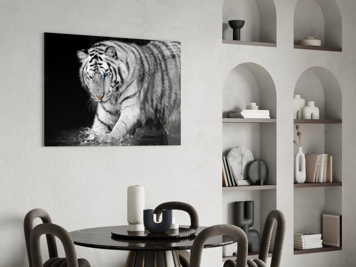 Tiger Of The Bengal Glass Wall Art