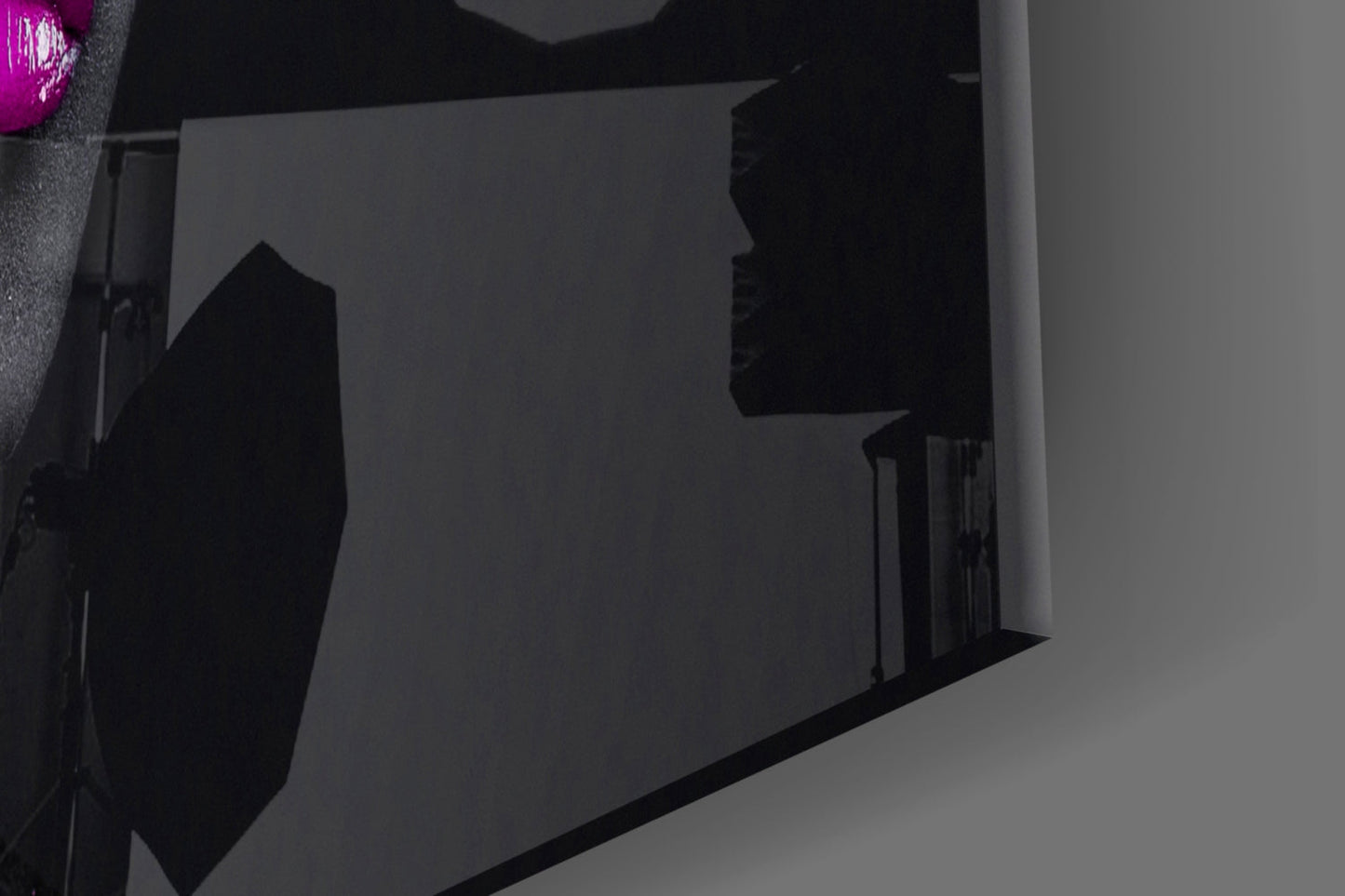 Dual Pigment Woman Glass Wall Art