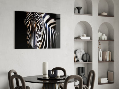 Zebra Glass Wall Art
