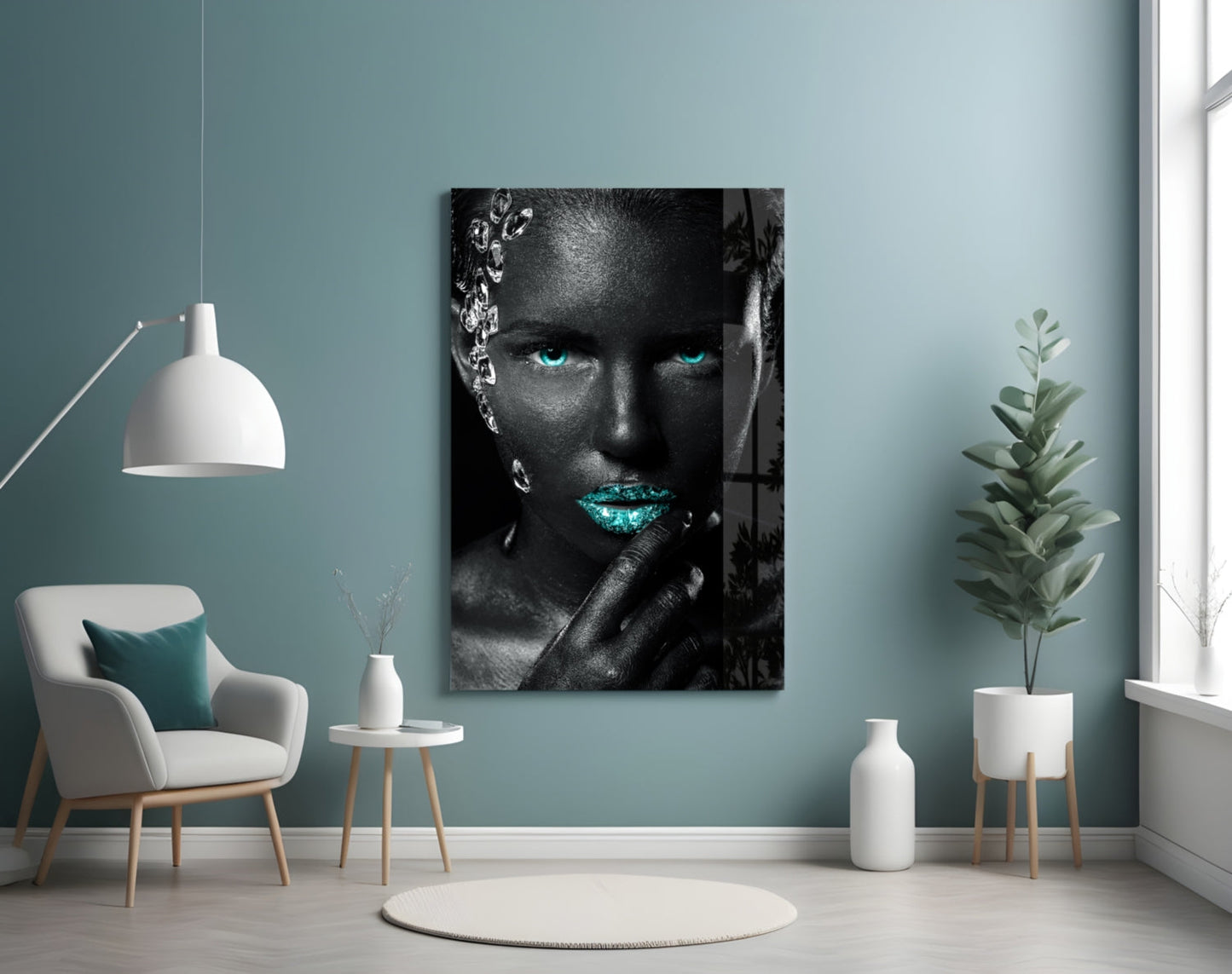 Woman In Crystal Glass Wall Art
