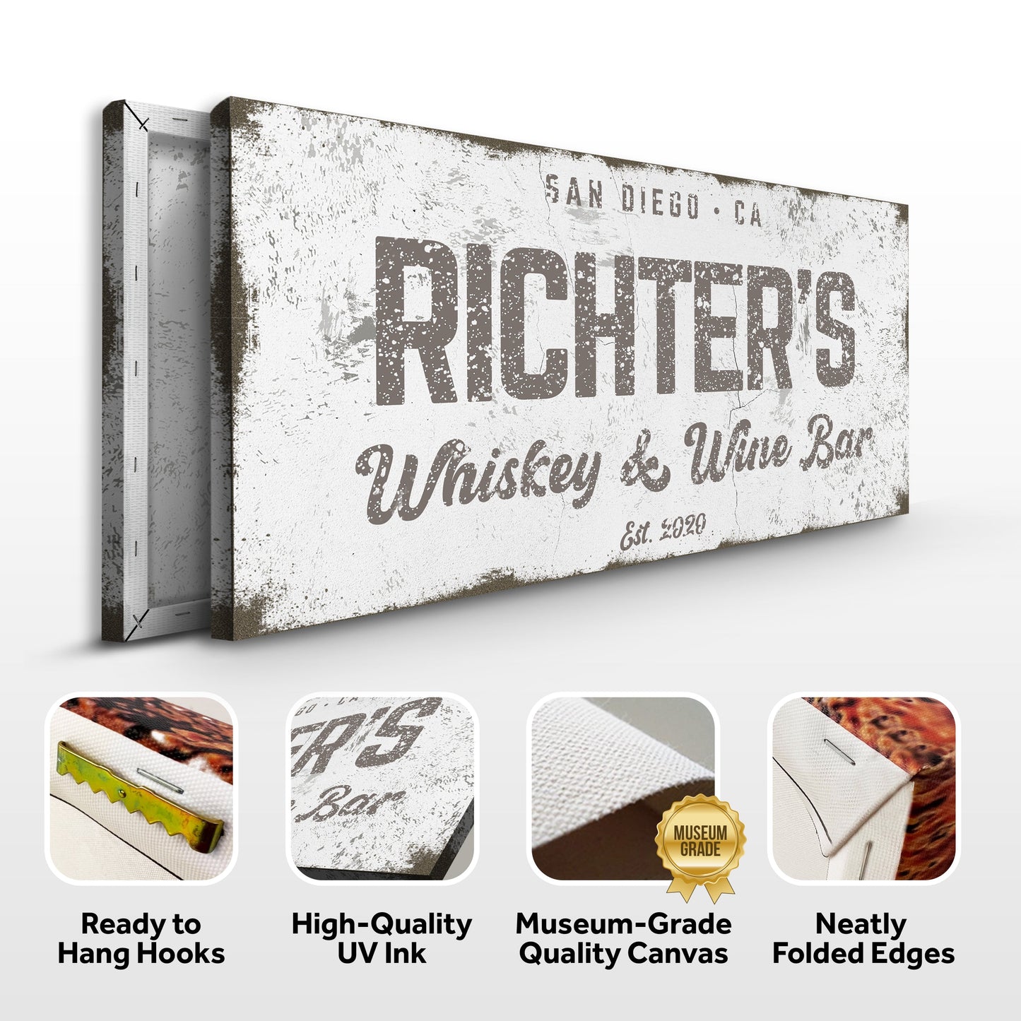 Whiskey and Wine Bar Canvas Wall Art