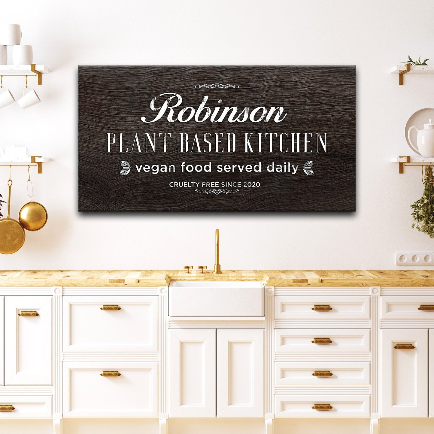 Plant Based Kitchen Canvas Wall Art