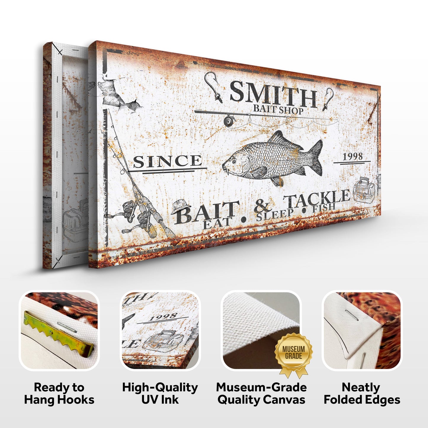 Bait and Tackle Canvas Sign