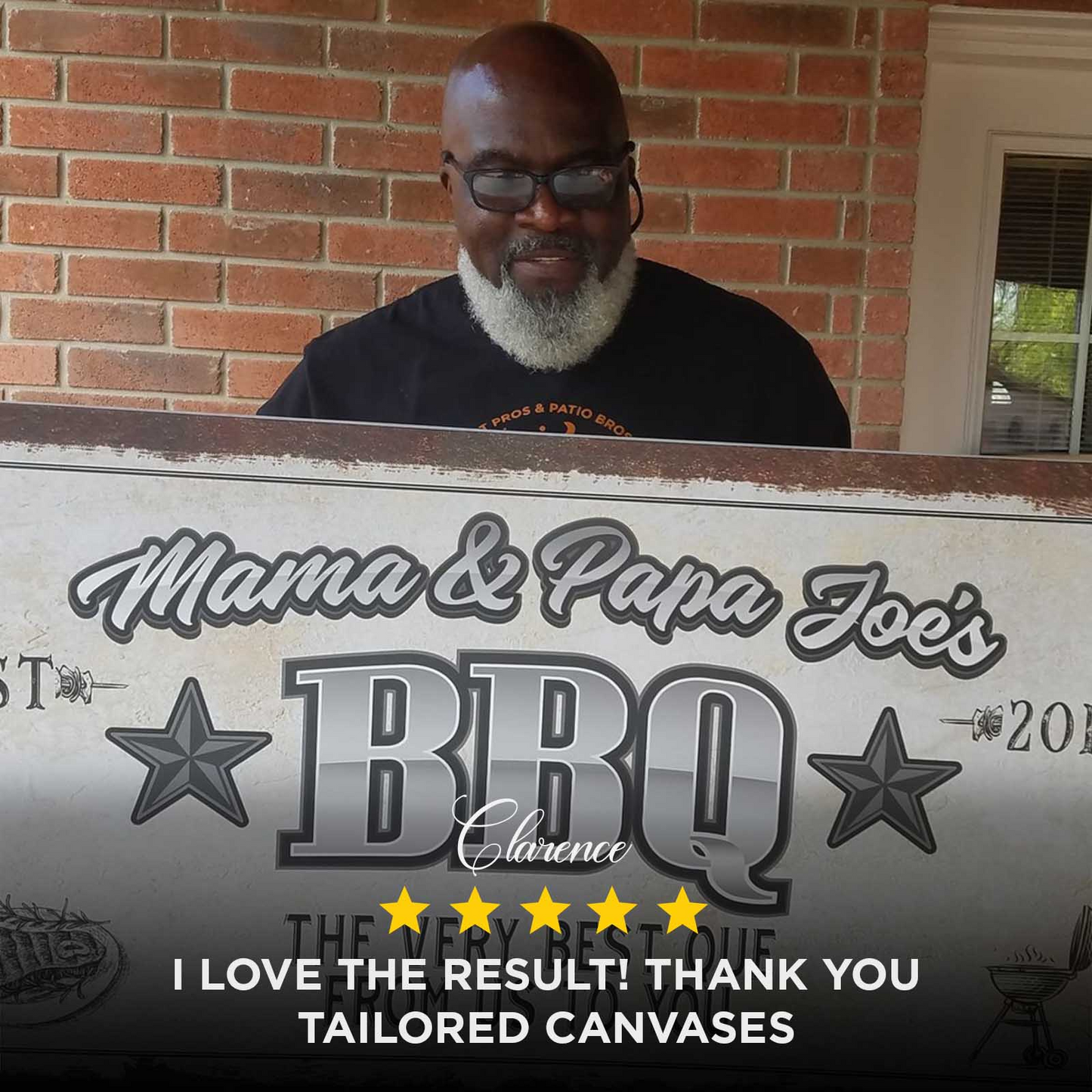 Personalized Bar and Grill Canvas Sign