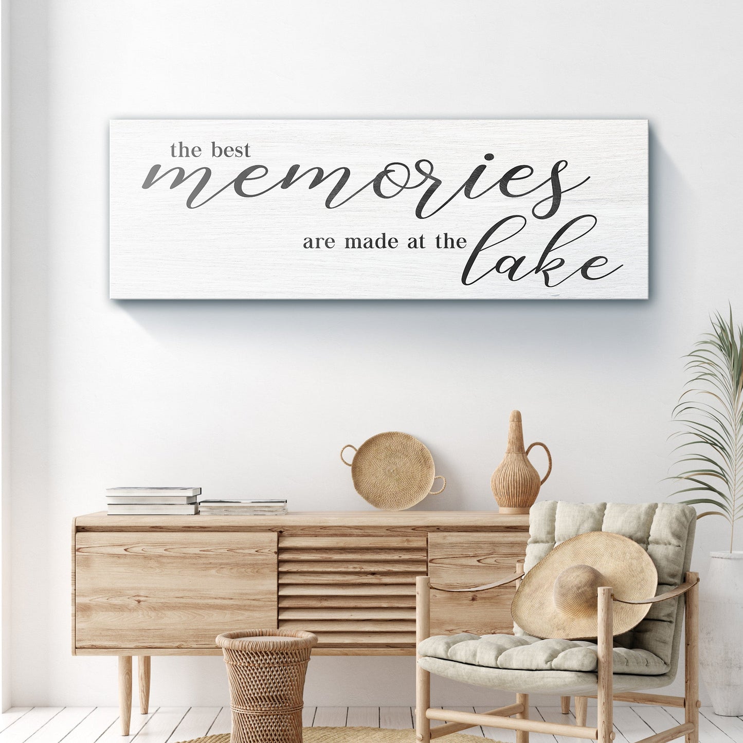 Best Memories At The Lake Canvas Wall Art