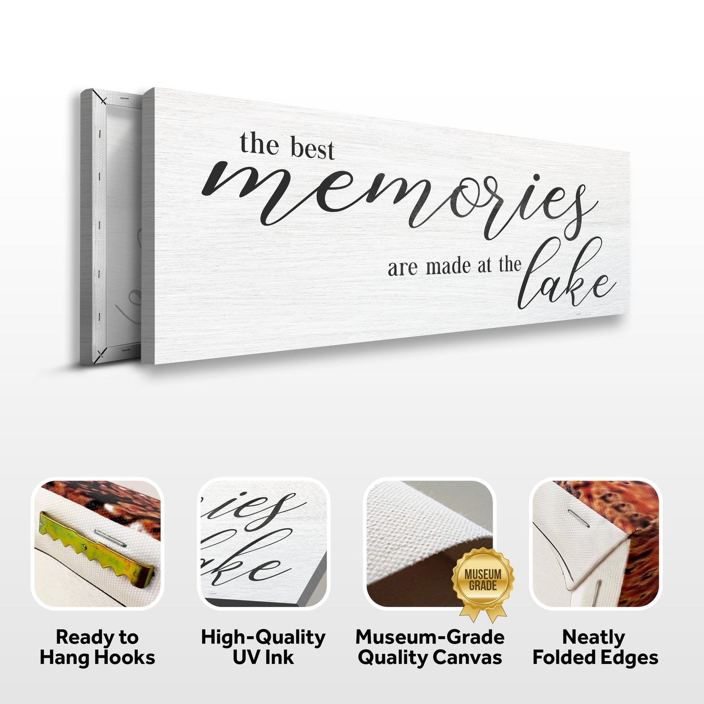 Best Memories At The Lake Canvas Wall Art