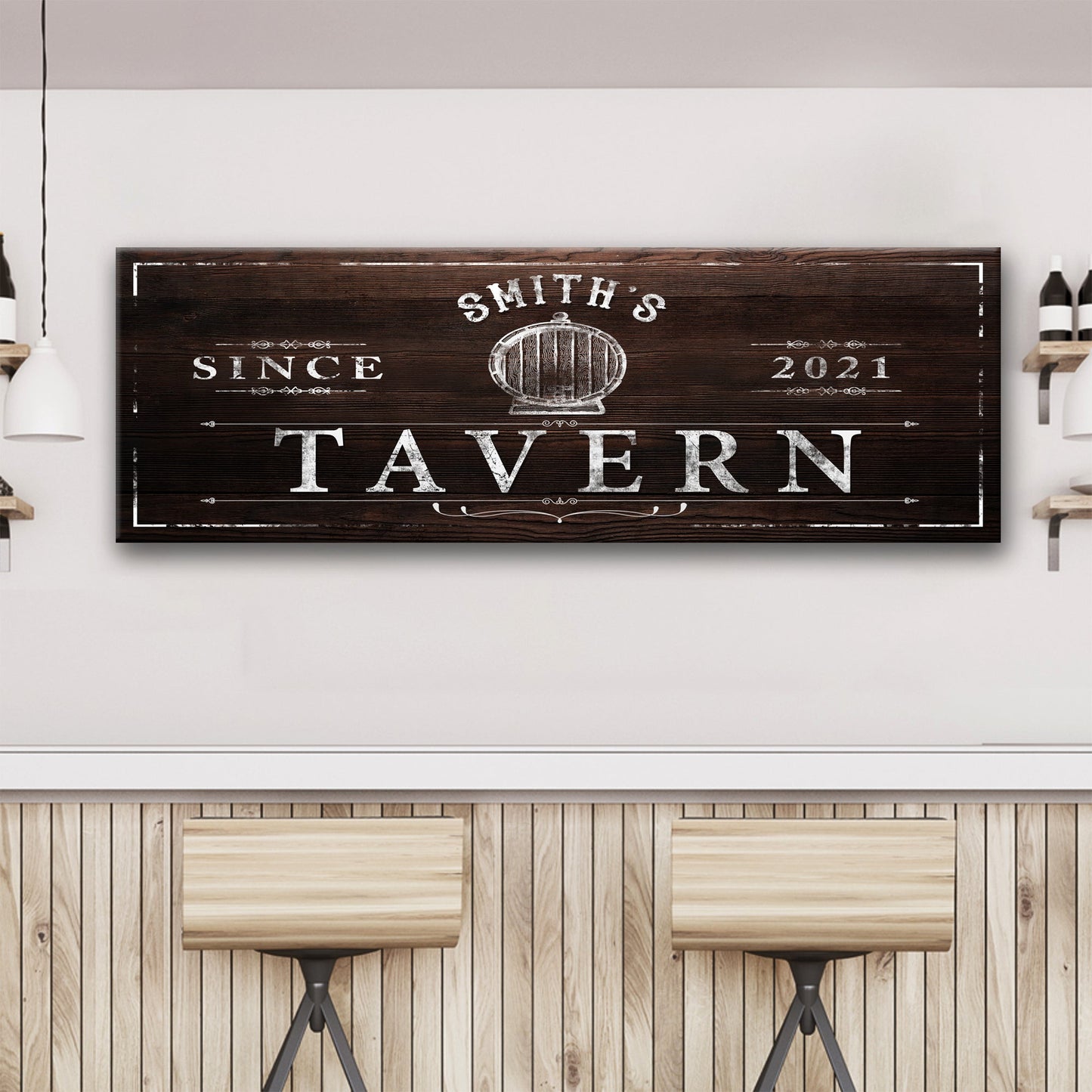 Family Tavern Personalized Canvas Sign