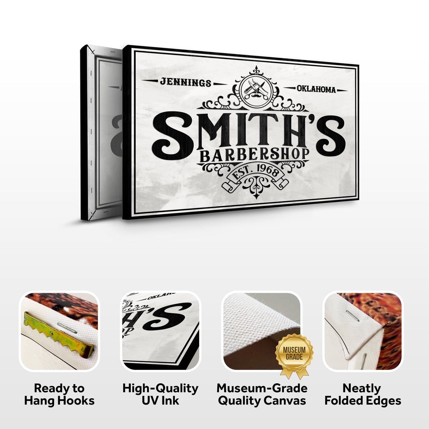 Barbershop Canvas Sign