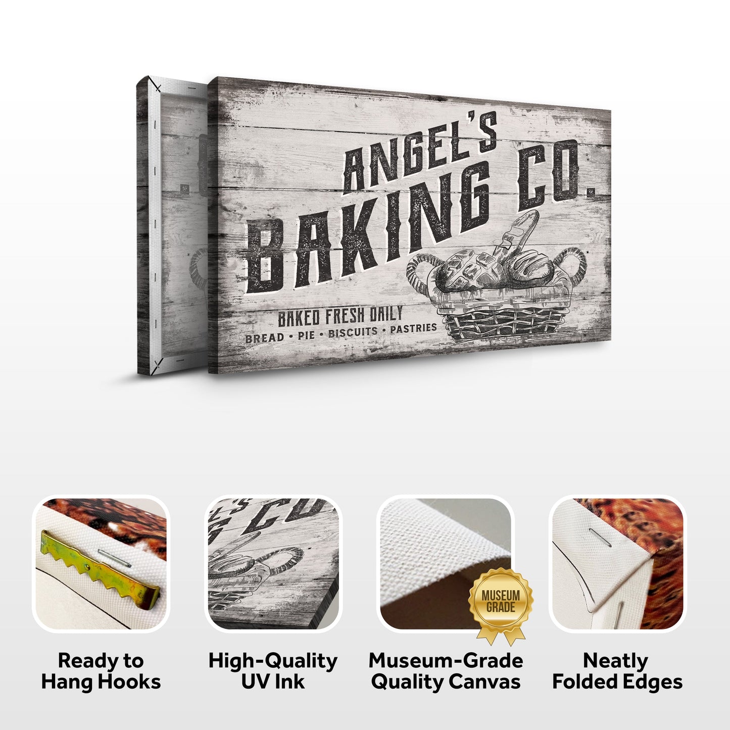 Baking Co Canvas Sign