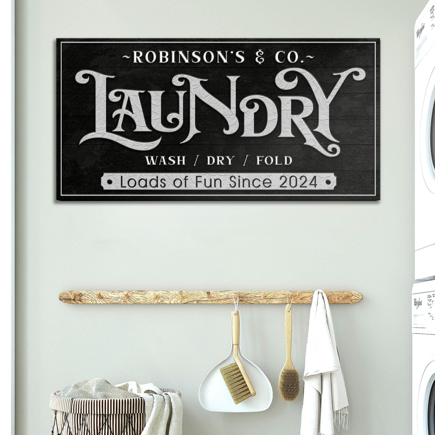 Laundry Room Canvas Sign Wall Art