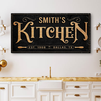 Kitchen Farmhouse Canvas Wall Art Sign