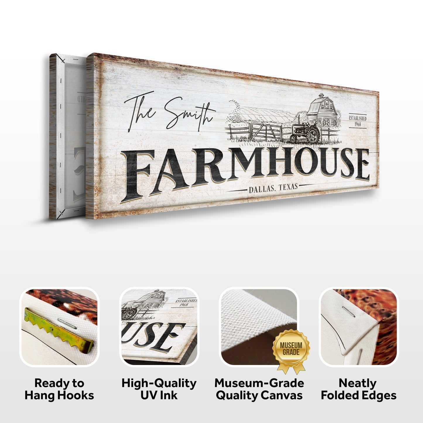 Rustic Farmhouse Canvas Sign III
