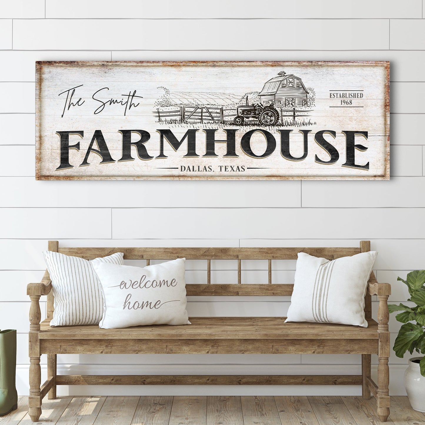 Rustic Farmhouse Canvas Sign III