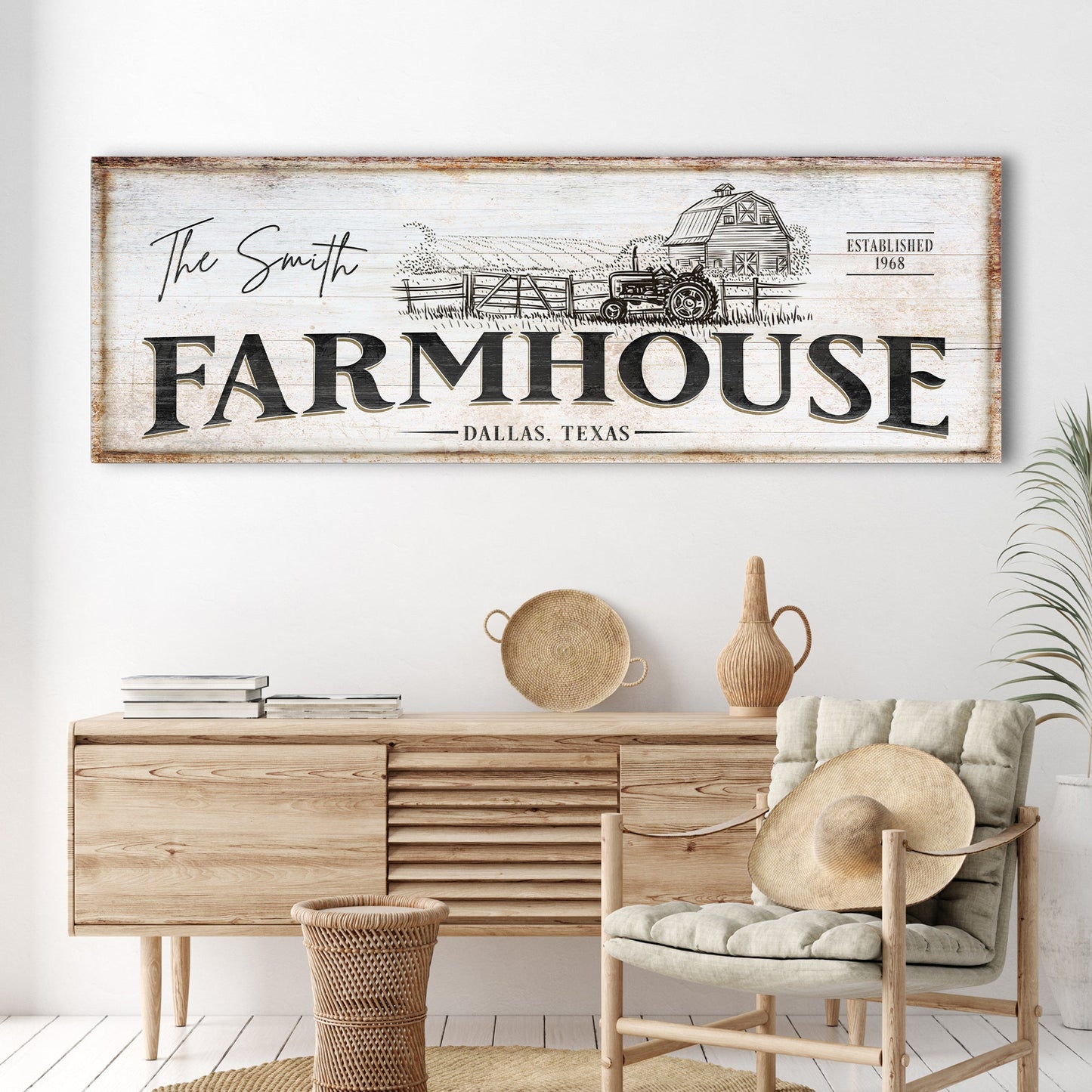 Rustic Farmhouse Canvas Sign III