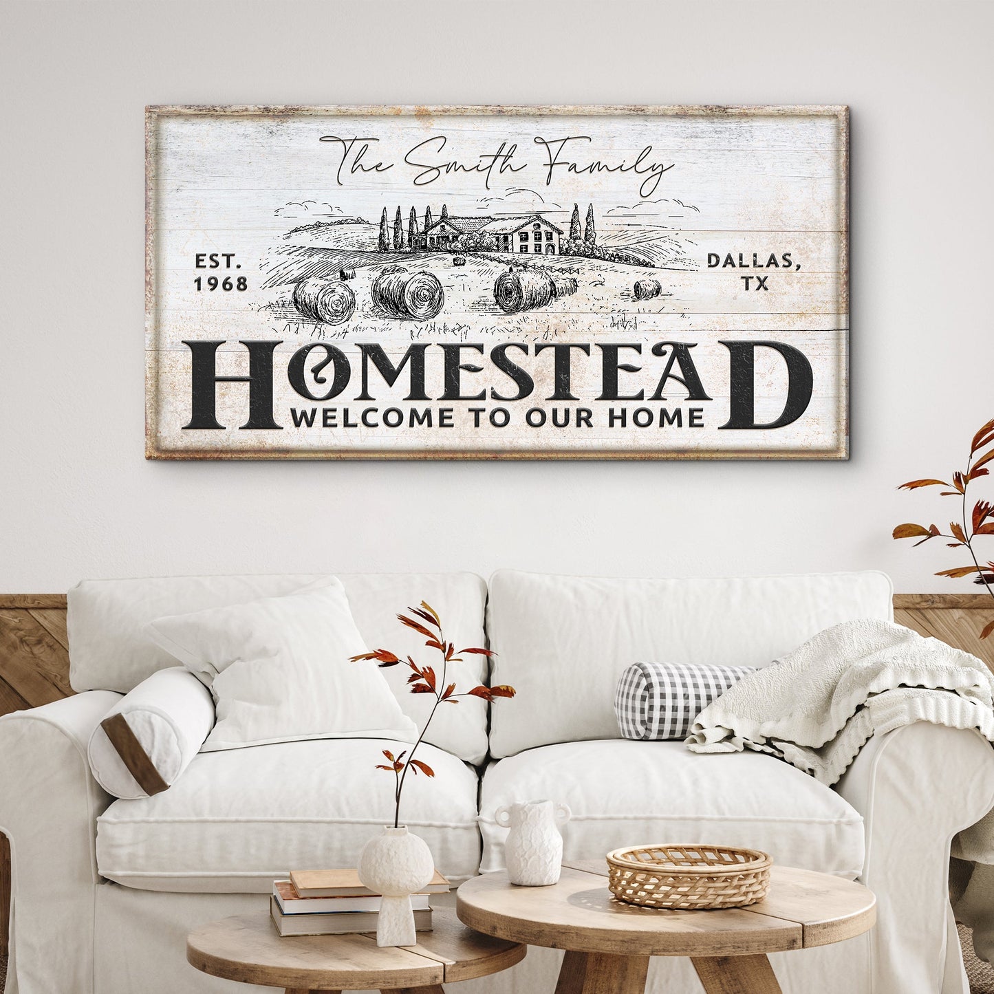 Vintage Homestead Canvas Wall Art IV