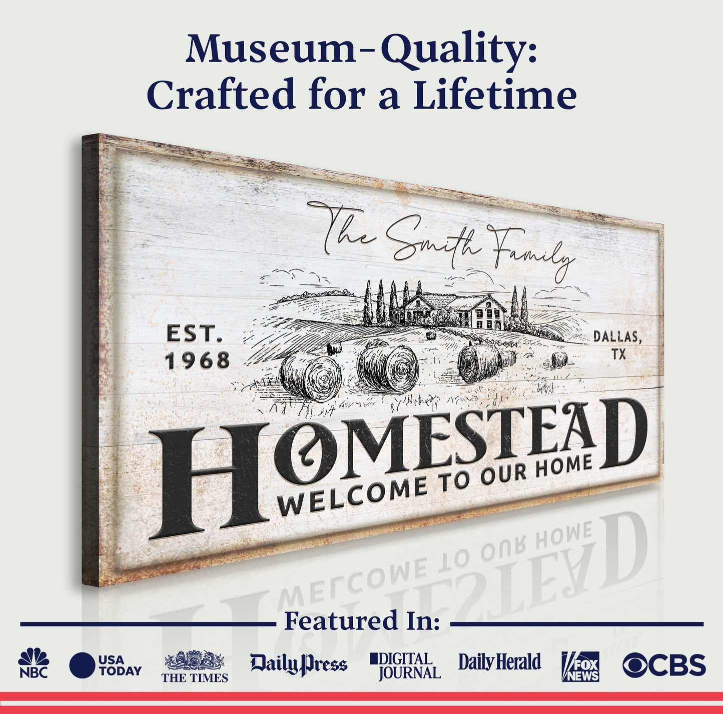 Vintage Homestead Canvas Wall Art IV