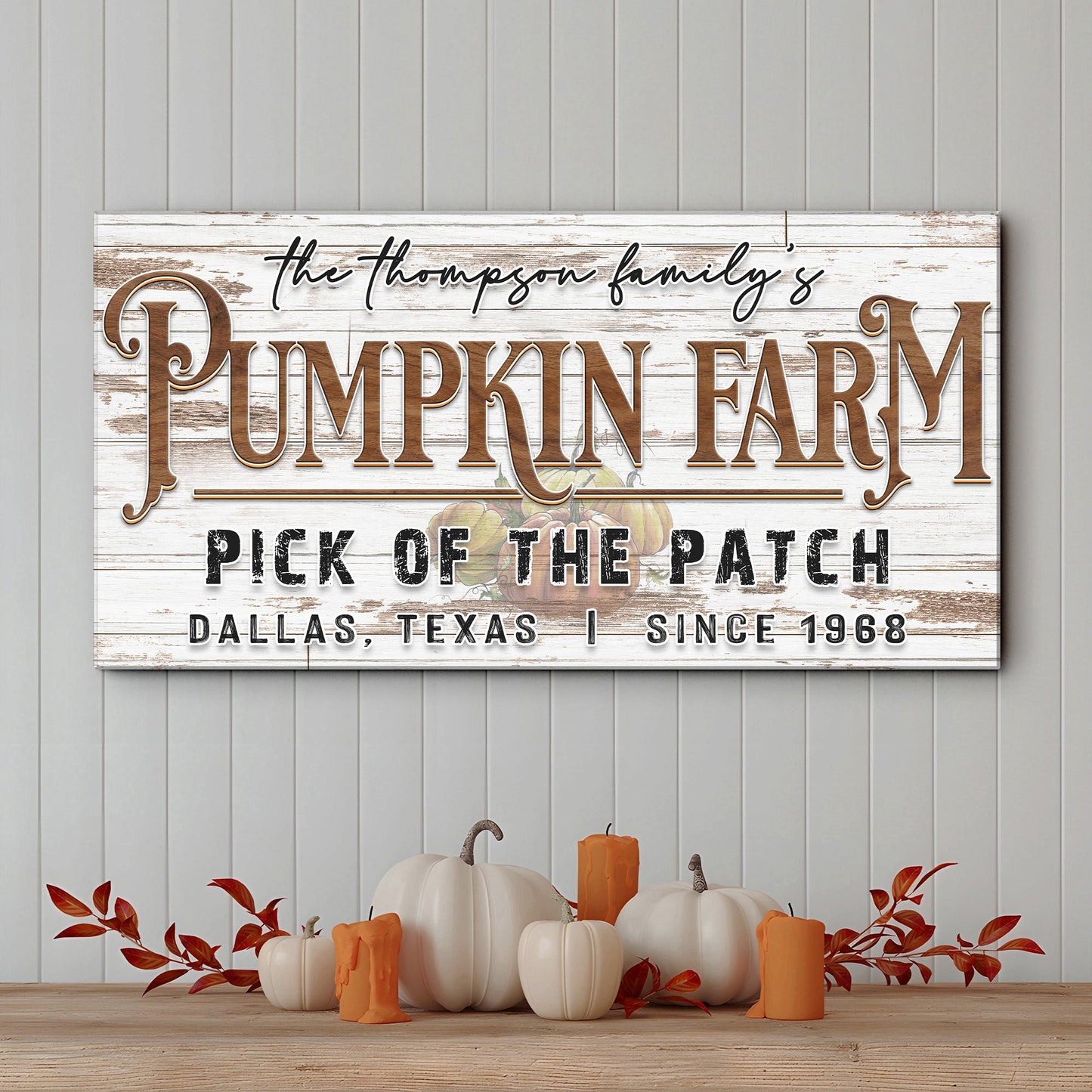 Pick of the Patch Pumpkin Farm Canvas Wall Art II