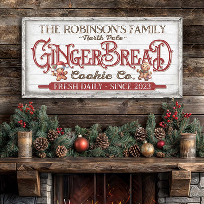 Classic Bakery Sign Canvas Wall Art