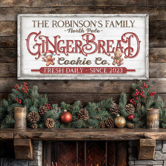 Classic Bakery Sign Canvas Wall Art