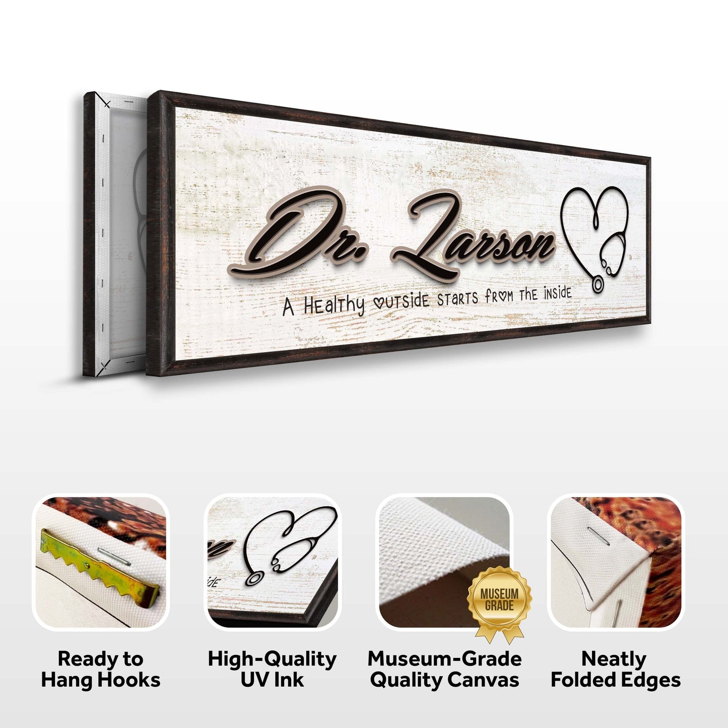 Doctor Name Personalized Canvas Sign