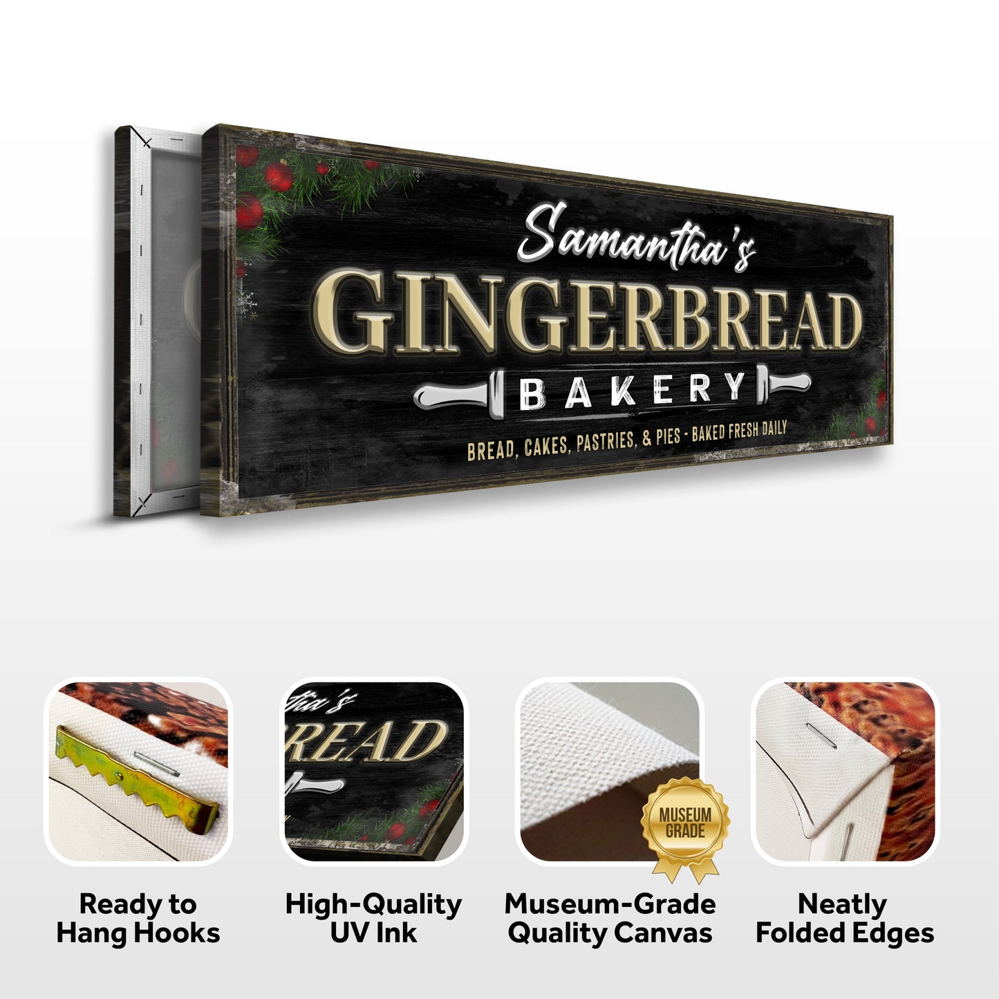 Personalized Bakery Canvas Sign