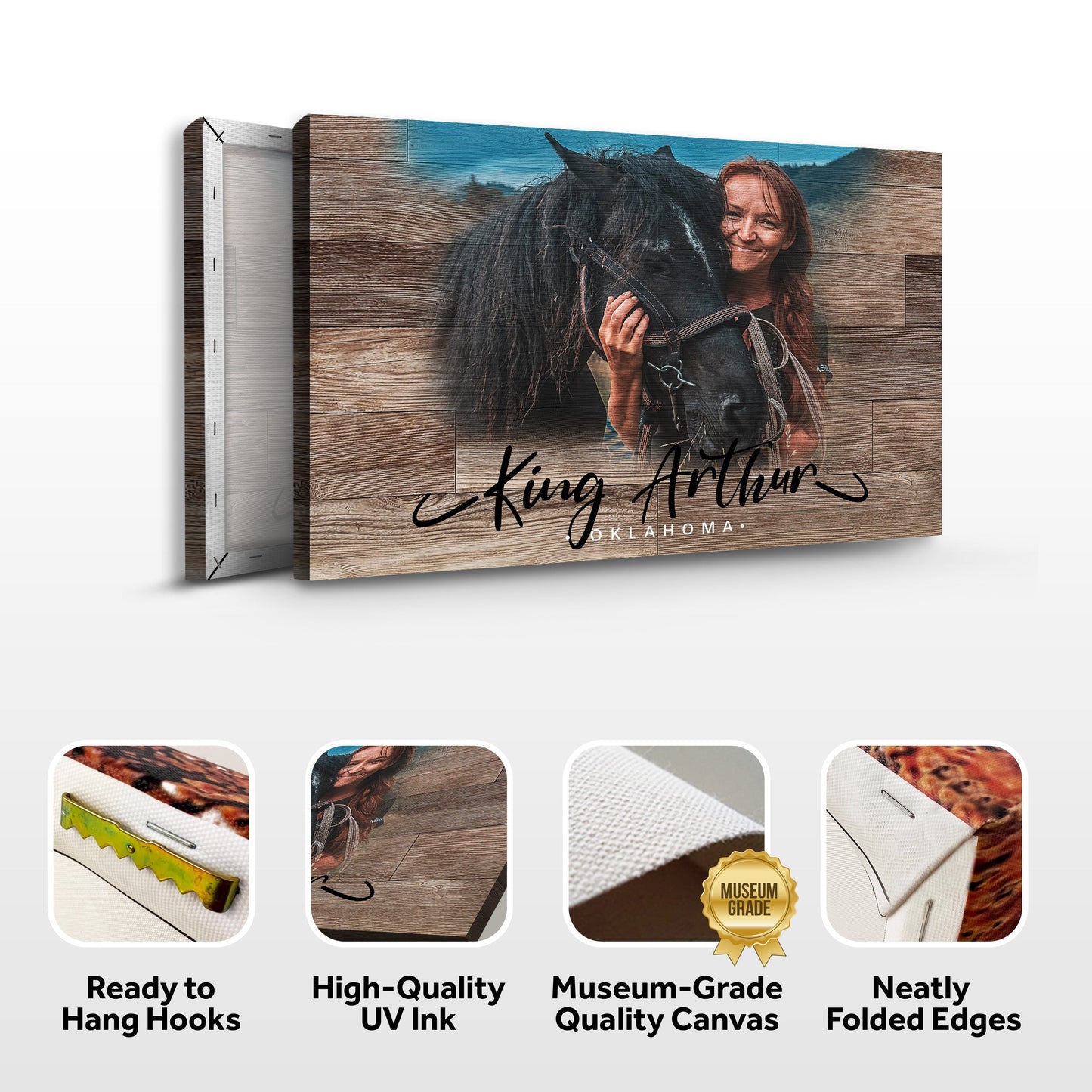 Personalized Animal Portrait Canvas Wall Art
