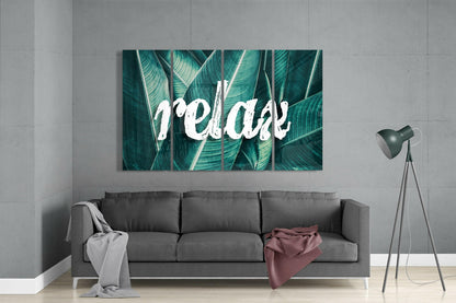 Relax 4-Piece Glass Wall Art