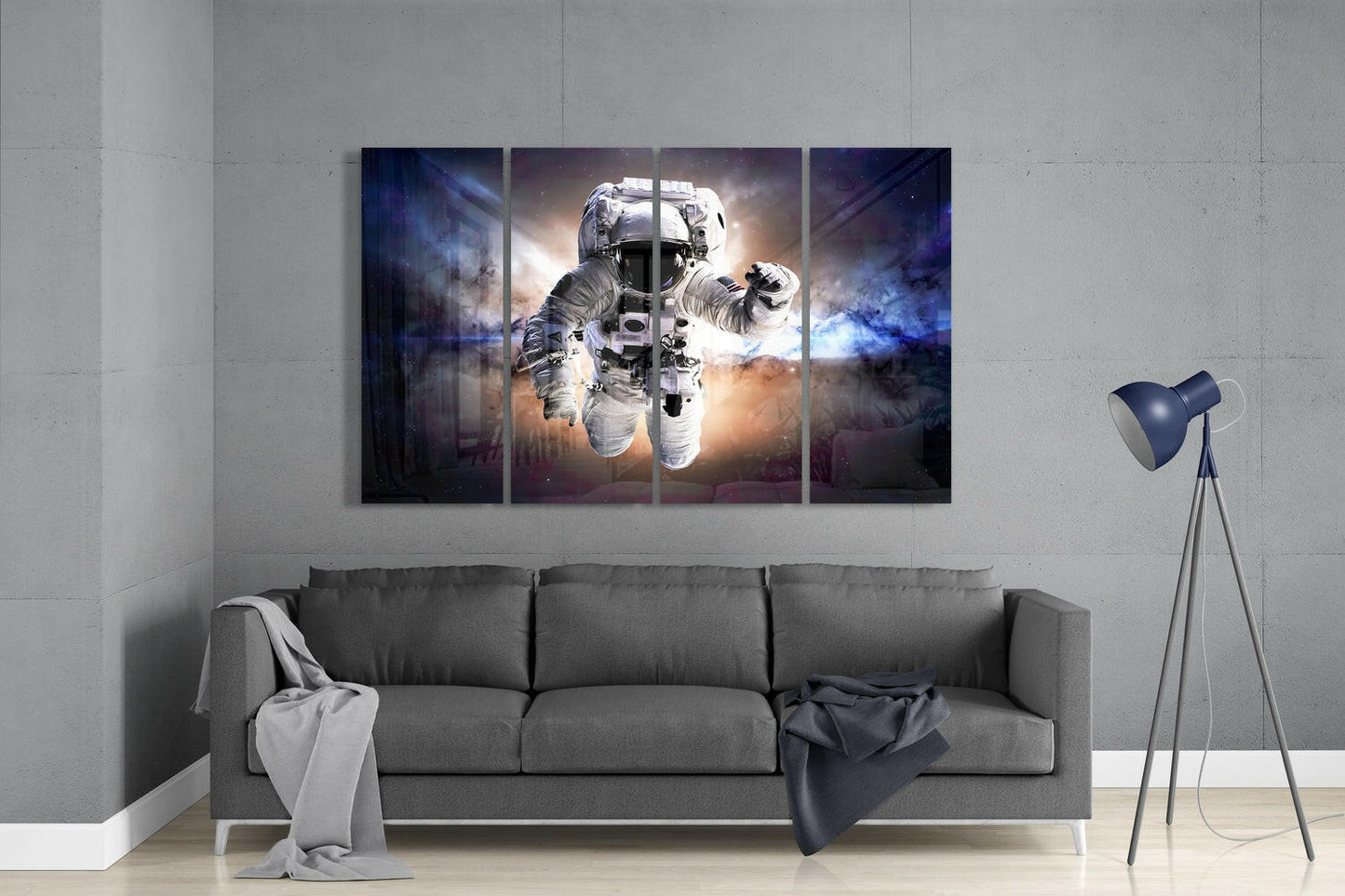 Astronaut Glass Wall Art