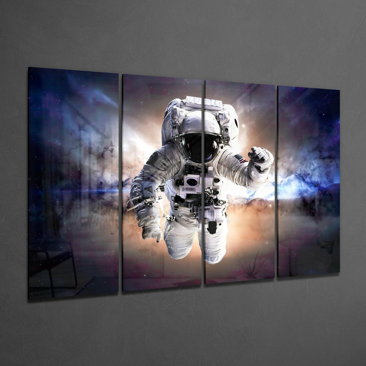Astronaut Glass Wall Art