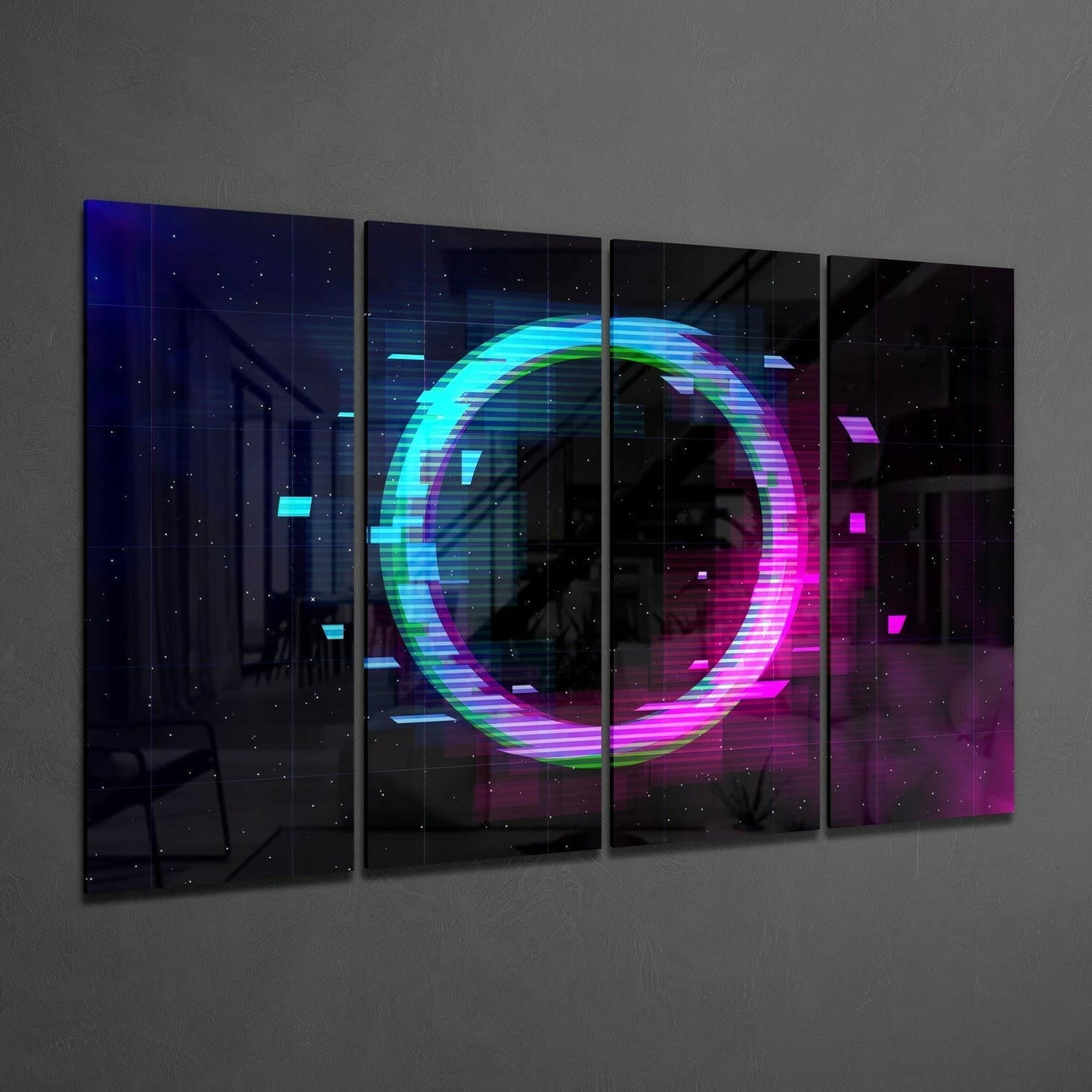 The Gate 4-Piece Glass Wall Art