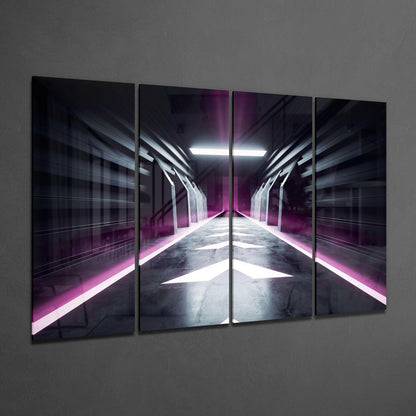 Hallway 4-Piece Glass Wall Art
