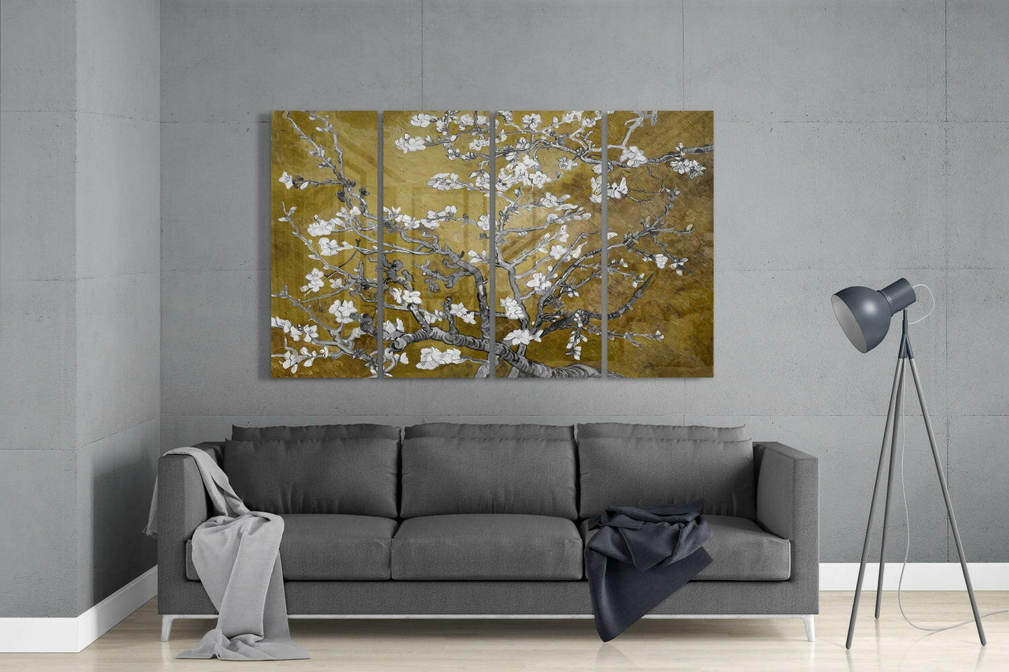Sakura 4-Piece Glass Wall Art