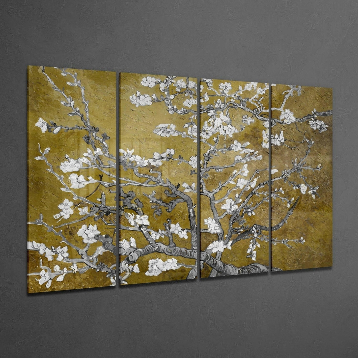 Sakura 4-Piece Glass Wall Art