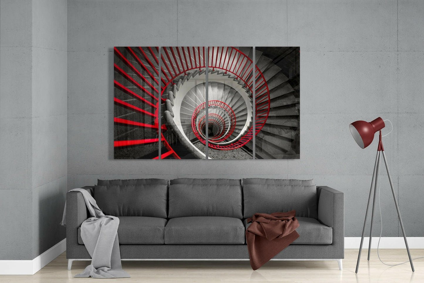 Spiral Stairs Glass Wall Art