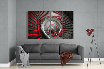 Spiral Stairs Glass Wall Art